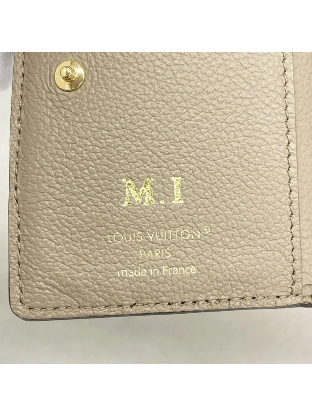 Louis Vuitton Wallet Monogram Empreinte Bicolor Portefeuille Clair Tourterelle